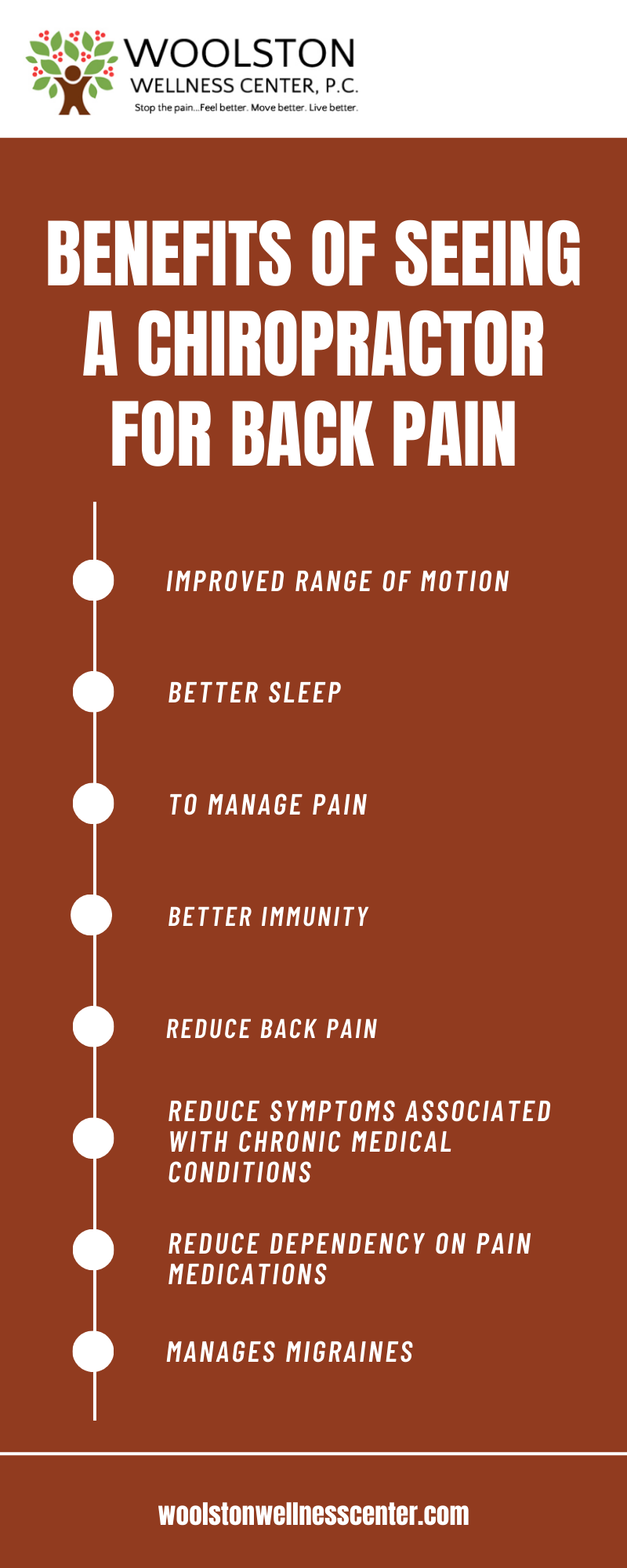 BENEFITS OF SEEING A CHIROPRACTOR FOR BACK PAIN INFOGRAPHIC